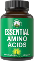 Suplemento de 9 Aminoácidos Esenciales. Cápsulas con 3X Más Leucina para Recuperación y Crecimiento Muscular. EAA Mejor que BCAA para Hombres y - imagen 1