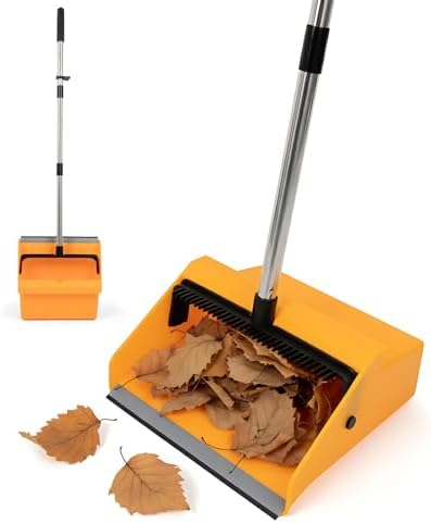 Palanquita Grande REEWII para Uso Comercial con Peine, Mango Largo, Resistente, Ideal para Limpieza en Interiores y Exteriores, Patios, Garajes y Más - imagen 1