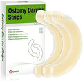 Carbou 20 Piezas de Tiras Elásticas para Barrera de Ostomía - Hidrocoloide Médico Impermeable y Adhesivo para Bolsas de Colostomía - imagen 1