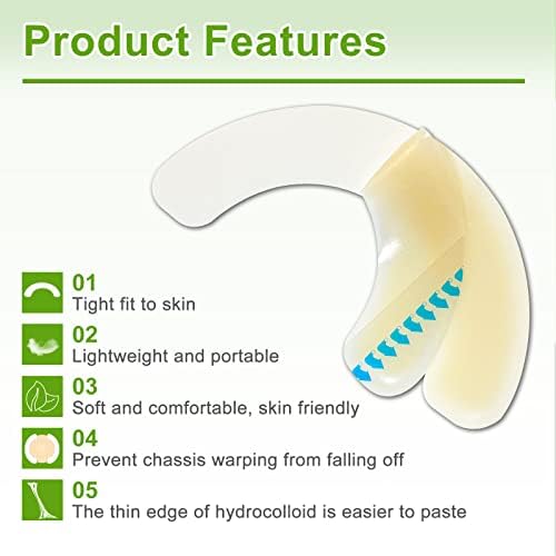 Carbou 20 Piezas de Tiras Elásticas para Barrera de Ostomía - Hidrocoloide Médico Impermeable y Adhesivo para Bolsas de Colostomía - imagen 4