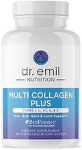 Suplemento de Colágeno Hidrolizado Dr. Emil Nutrition - Colágeno Tipo I, II, III, V y X - Apoyo para Cabello, Piel, Uñas y Articulaciones - 90 - imagen 1