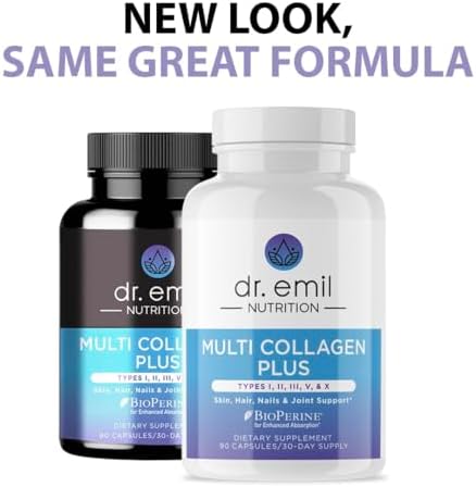 Suplemento de Colágeno Hidrolizado Dr. Emil Nutrition - Colágeno Tipo I, II, III, V y X - Apoyo para Cabello, Piel, Uñas y Articulaciones - 90 - imagen 8