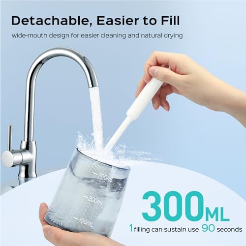 Hilo Dental Portátil COSLUS C30 (FC5360) con 4 Modos, Tanque de 300ML, IPX7 Impermeable, Ideal para Viajes y Uso en Casa - Verde - imagen 4