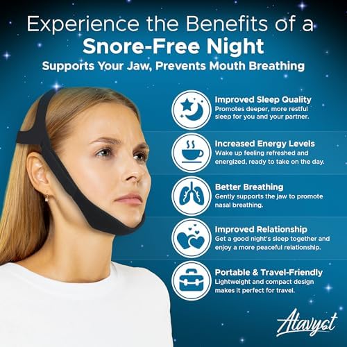 Cinta Antisnores para Hombres y Mujeres - Faja para Dormir CPAP - Solución Efectiva para Ronquidos Excesivos - imagen 4