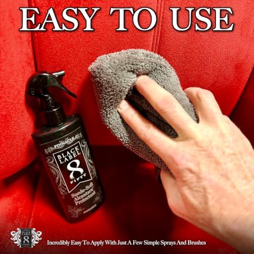 Limpiador Pinnacle Black Label Suede-Soft Alcantara® (8 oz): Cuidado Premium para Micro-Suede y Superficies de Alcantara - Elimina Manchas, Refresca - imagen 5