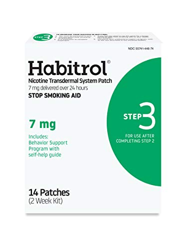 Parches Habitrol de Nicotina Transdérmica | Ayuda para Dejar de Fumar | Paso 3 (7 mg) | 14 Parches | Kit de 2 Semanas | Empaque Puede Variar - imagen 2