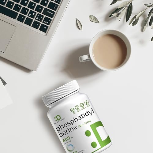 Suplemento de Fosfatidilserina, 400mg por porción, 240 Cápsulas – Fuente de Lecitina de Girasol Sin Soja - imagen 6