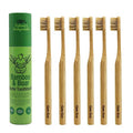 Cepillo de Dientes de Bambú Gaia Guy con Cerdas Naturales de Jabalí (Sin Nylon) - 100% Compostable y Biodegradable - Paquete de 6 unidades - imagen 1