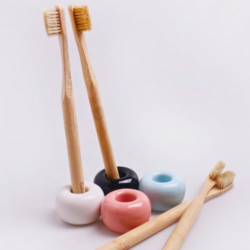 Cepillo de Dientes de Bambú Gaia Guy con Cerdas Naturales de Jabalí (Sin Nylon) - 100% Compostable y Biodegradable - Paquete de 6 unidades - imagen 3