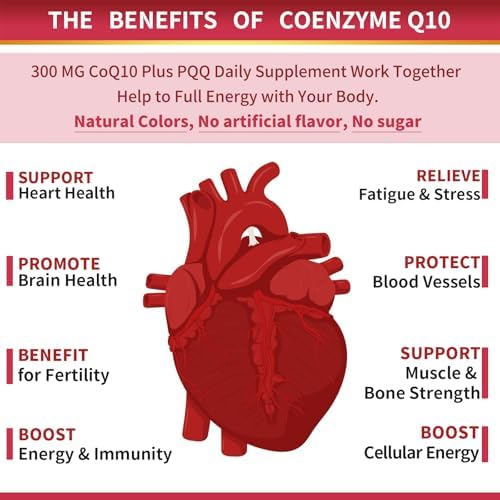 ZEBORA CoQ10 300mg en Softgels con PQQ, BioPerine y Omega-3, 120 Porciones de Suplemento de Coenzima Q10 para Antioxidante Potente y Salud Cardiaca - imagen 4