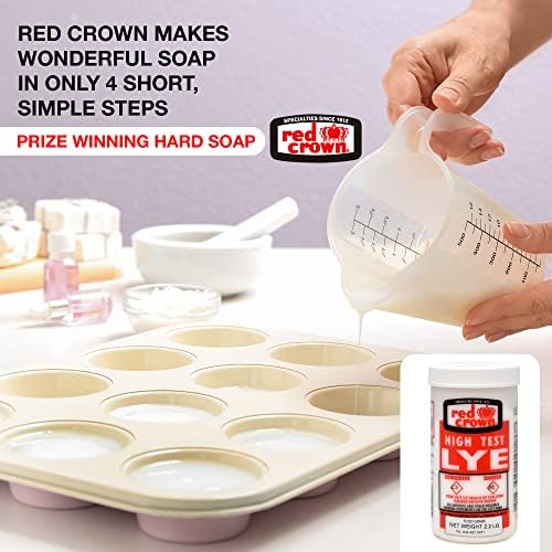 Sosa Cáustica de La Boyer Corporation para Hacer Jabón, Hidróxido de Sodio Grado Alimenticio, 2.2 lbs. - imagen 2