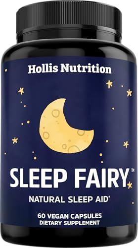 SLEEP FAIRY Suplemento Natural para Dormir | 500mg de Glicinato de Magnesio, 10mg de Melatonina, L-Teanina, B6, 5-HTP, GABA, Raíz de Valeriana y - imagen 1