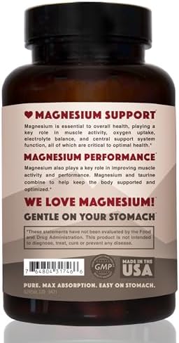 Suplemento de Taurato de Magnesio 750mg (150mg de Magnesio Elemental) – 120 Cápsulas Vegetarianas – Alta Absorción para Corazón, Músculos y Nervios – - imagen 7