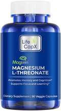 Cápsulas de Magnesio L-Treonato LIFE CAPX, Magtein™ Original Patente, Mejora la Memoria, Cognición y Calidad del Sueño (90 Cápsulas) - imagen 1