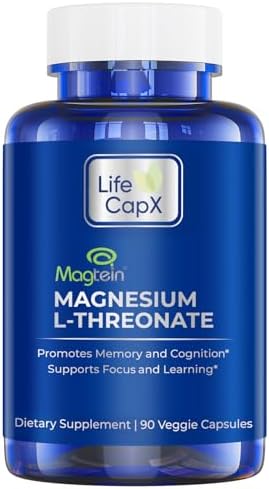 Cápsulas de Magnesio L-Treonato LIFE CAPX, Magtein™ Original Patente, Mejora la Memoria, Cognición y Calidad del Sueño (90 Cápsulas) - imagen 1