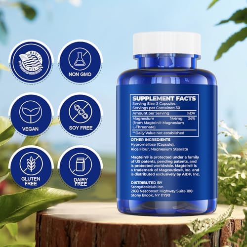 Cápsulas de Magnesio L-Treonato LIFE CAPX, Magtein™ Original Patente, Mejora la Memoria, Cognición y Calidad del Sueño (90 Cápsulas) - imagen 3