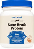 Nutricost Proteína en Polvo de Caldo de Hueso de Res Sabor Chocolate (20 Porciones) - Sin Gluten, Sin OGM - imagen 1