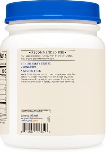 Nutricost Proteína en Polvo de Caldo de Hueso de Res Sabor Chocolate (20 Porciones) - Sin Gluten, Sin OGM - imagen 4