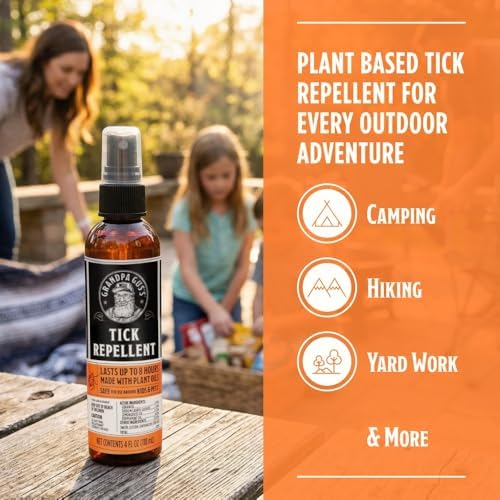 Repelente Natural de Garrapatas y Mosquitos Grandpa Gus's, Sin DEET, a Base de Plantas, Efectivo hasta 8 Horas, Seguro para Niños, Paquete de 2 de 4 - imagen 5