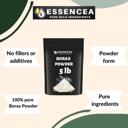 Polvo de Borax Essencea 5lb | Ingredientes Puros a Granel | Limpiador Multiusos | Bolsa de 80 Onzas - imagen 3