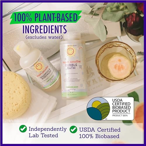 Baño de Burbujas Super Sensible California Baby | Baño de Burbujas para Niños 100% a Base de Plantas | Suave y Sin Fragancia | Incluye Varita de - imagen 6