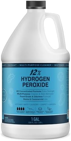 Solución de Peróxido de Hidrógeno MAXTITE 12% - 1 Galón de Limpieza Natural para Cocina, Baño, Lavandería y Hogar - Envase HDPE con Tapa Segura para - imagen 1