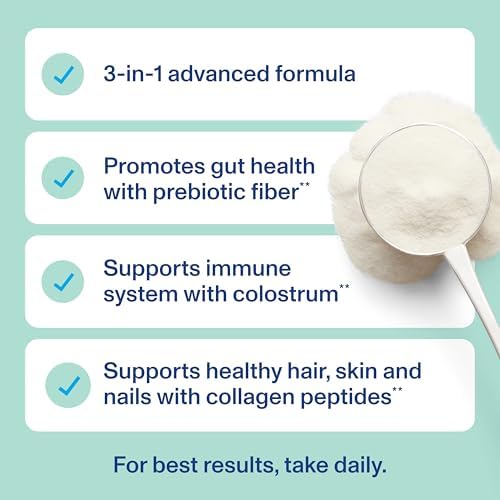Vital Proteins® Colágeno Avanzado + Calostro + Fibra Prebiótica, 2.5g de Péptidos de Colágeno VERISOL®, Apoya Salud Digestiva, Inmunidad, Cabello, - imagen 7