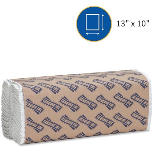Toallas de papel C-Fold Genuine Joe, 1 capa, 10 x 13, 2400 hojas/paquete, 12 unidades - imagen 6