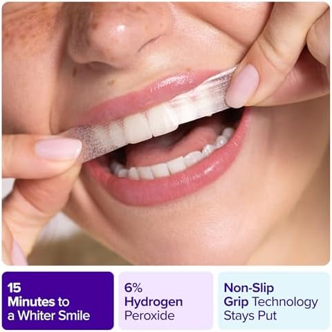 Tiras Blanqueadoras para Dientes Sensibles BURST (Menta) | 20 Tiras/10 Tratamientos – Resultados Visibles en 15 Minutos | Kit Seguro para Esmalte - imagen 2