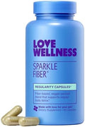 Love Wellness Sparkle Fiber | Suplemento de Fibra con Enzimas Digestivas | Polvo de Superalimento Verde y Cáscara de Psyllium | Salud Digestiva para - imagen 1