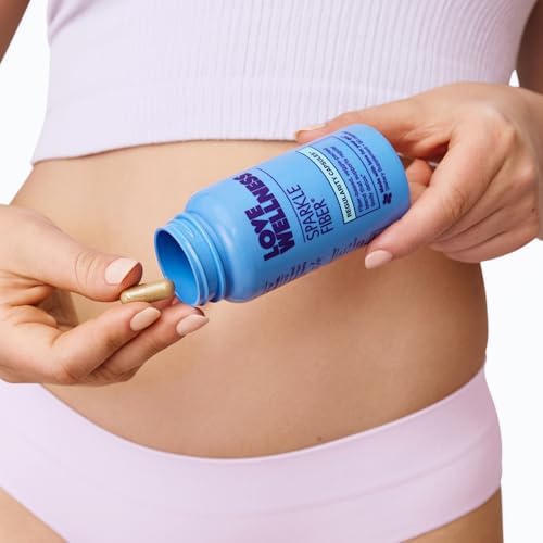 Love Wellness Sparkle Fiber | Suplemento de Fibra con Enzimas Digestivas | Polvo de Superalimento Verde y Cáscara de Psyllium | Salud Digestiva para - imagen 5