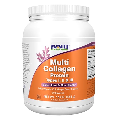 Suplementos Now Foods, Proteína de Colágeno Múltiple Tipos I, II y III en Polvo, Salud de Huesos, Articulaciones y Piel, 16 oz (454 g) - imagen 5