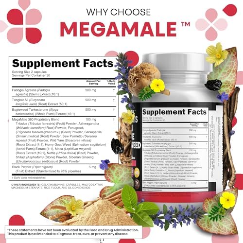 Suplemento Clean Nutraceuticals de Fadogia Agrestis, Tongkat Ali y Turkesterona con Hierba de Cabra, Saw Palmetto, Maca, Ginseng Siberiano, Tribulus - imagen 5