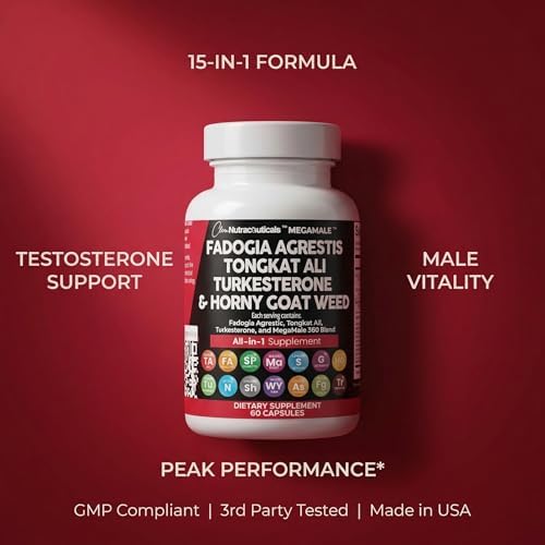 Suplemento Clean Nutraceuticals de Fadogia Agrestis, Tongkat Ali y Turkesterona con Hierba de Cabra, Saw Palmetto, Maca, Ginseng Siberiano, Tribulus - imagen 8