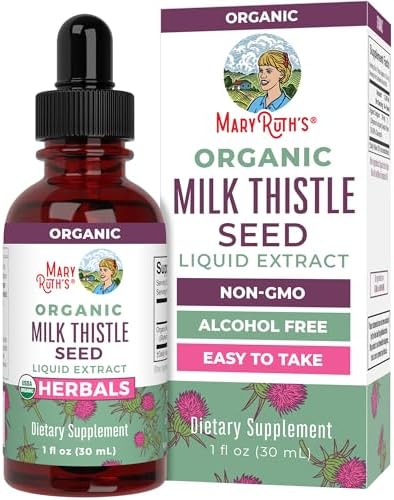 Extracto Líquido de Semilla de Cardo Mariano MARYRUTH'S, 1 fl oz | 1,190 mg | Sin Alcohol | Vegano | Orgánico USDA | No Transgénico - imagen 1