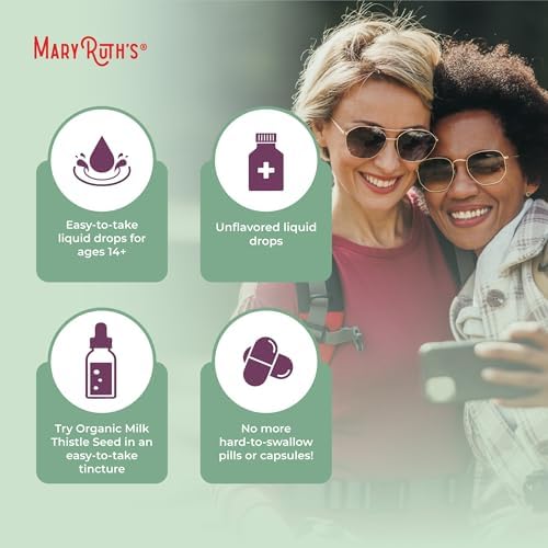 Extracto Líquido de Semilla de Cardo Mariano MARYRUTH'S, 1 fl oz | 1,190 mg | Sin Alcohol | Vegano | Orgánico USDA | No Transgénico - imagen 6