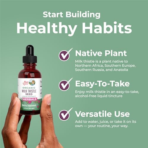 Extracto Líquido de Semilla de Cardo Mariano MARYRUTH'S, 1 fl oz | 1,190 mg | Sin Alcohol | Vegano | Orgánico USDA | No Transgénico - imagen 8