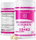 Glicinato de Magnesio 500mg con Vitamina D3 10,000 IU y Vitamina K2 200mcg | Mejorado con Aceite de Coco para Óptima Absorción | Softgels No GMO, Sin - imagen 1