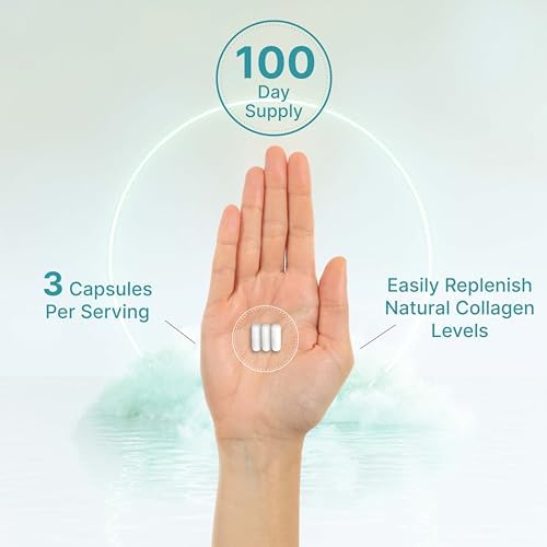 Píldoras de Colágeno Múltiple para Hombres y Mujeres con Vitamina C, E y Biotina, 300 Cápsulas – Colágeno Hidrolizado Tipo I, II, III, V, X – Fórmula - imagen 5