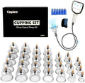 Kit de Ventosas Cupluw para Terapia de Masaje - Set Profesional de 32 Copas Chinas con Magnetismo, Terapia de Ventosas para Reducción de Celulitis y - imagen 1