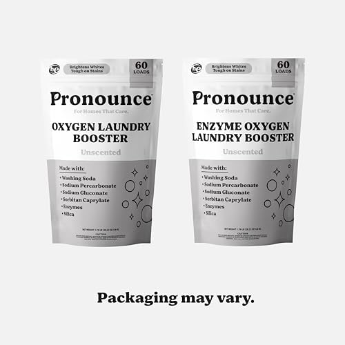 Aditivo para Lavado Pronounce Enzyme Oxygen - Aclara Ropa Blanca, Combate Manchas y Olores, Sin Fragancia - Ultra Concentrado, 60 Cargas (Sin Aroma) - imagen 2