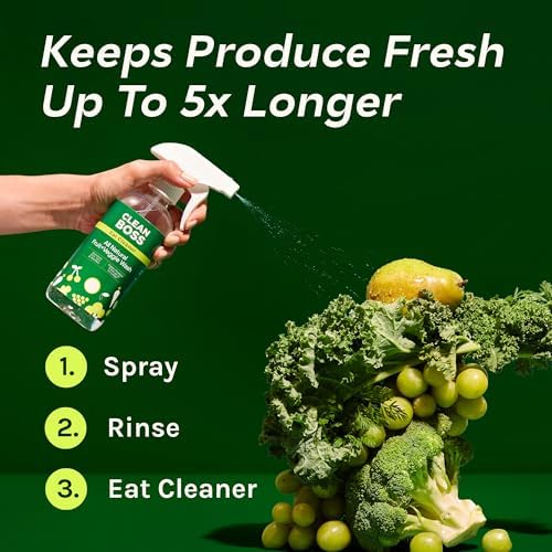 Limpieza Ecológica CleanBoss Eat Cleaner - Recarga Triple Acción para Frutas y Verduras - 64 oz - Elimina Residuos Nocivos - Mantiene Frescura hasta - imagen 4