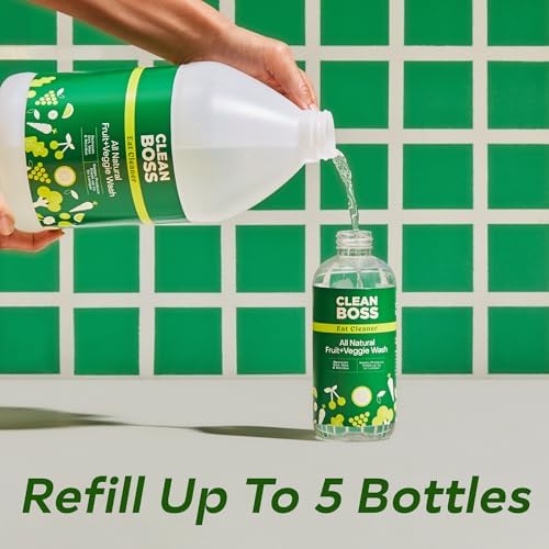 Limpieza Ecológica CleanBoss Eat Cleaner - Recarga Triple Acción para Frutas y Verduras - 64 oz - Elimina Residuos Nocivos - Mantiene Frescura hasta - imagen 5