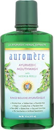 Enjuague Bucal Natural Ayurvédico Auromere para Adultos y Niños - Sin Alcohol, Sin Flúor, con Neem, 16 Fl Oz, Paquete de 2, Vegan y No Transgénico - imagen 6