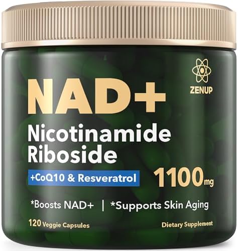 Suplemento ZenUP NAD+ | 1100mg de Ribósido de Nicotinamida Liposomal con Resveratrol y Quercetina | Energía Celular, Enfoque Mental | 120 Cápsulas - imagen 1