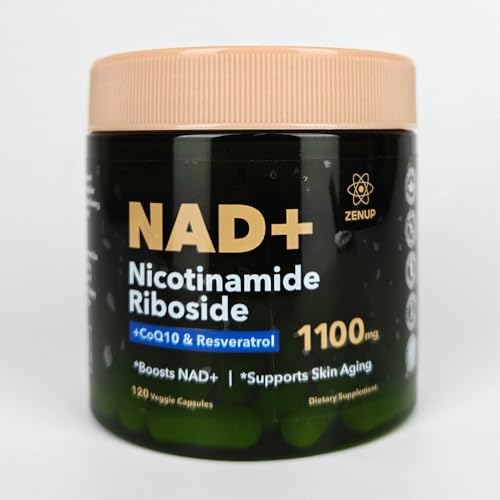 Suplemento ZenUP NAD+ | 1100mg de Ribósido de Nicotinamida Liposomal con Resveratrol y Quercetina | Energía Celular, Enfoque Mental | 120 Cápsulas - imagen 2
