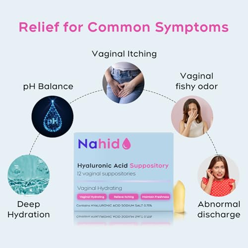 Suplementos Hidratantes Vaginales Nahid | 15 mg de Ácido Hialurónico | Hidratación Duradera de 72 Horas | Fórmula Equilibrada para Sequedad Vaginal | - imagen 5