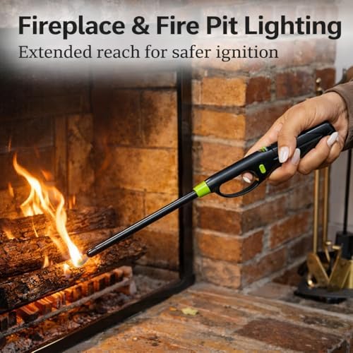 Encendedores de Utilidad Knights of Armur Long Reach con Bloqueo de Seguridad, Paquete de 12, Multipropósito para Parrilla, Velas, Estufa, Chimenea, - imagen 6