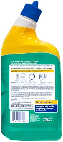 Limpiador Ácido para Inodoro Zep - 32 oz (Caja de 4) - ZUATBC324 - Potencia de Limpieza Superior con Fórmula 2x Más Espesa para un Acabado Profesional - imagen 3