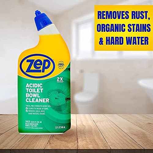 Limpiador Ácido para Inodoro Zep - 32 oz (Caja de 4) - ZUATBC324 - Potencia de Limpieza Superior con Fórmula 2x Más Espesa para un Acabado Profesional - imagen 8